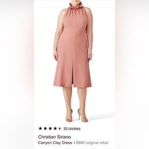 Christian Siriano Canyon Clay Dress